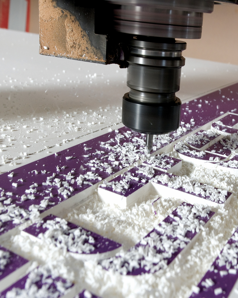 CNC cutting in BREIR’s production setup
